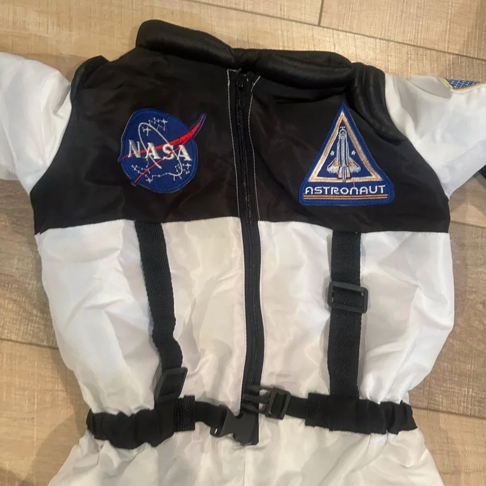 NASA ASTRONAUT KIDS HALLOWEEN COSTUME AND BOOTS SMALL 4-6 YEARS